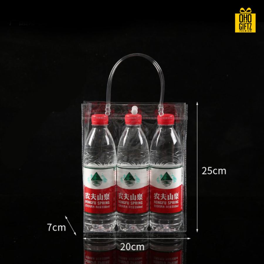 กระเป๋าใส PVC สกรีนโลโก้  ทำเป็นของพรีเมี่ยม