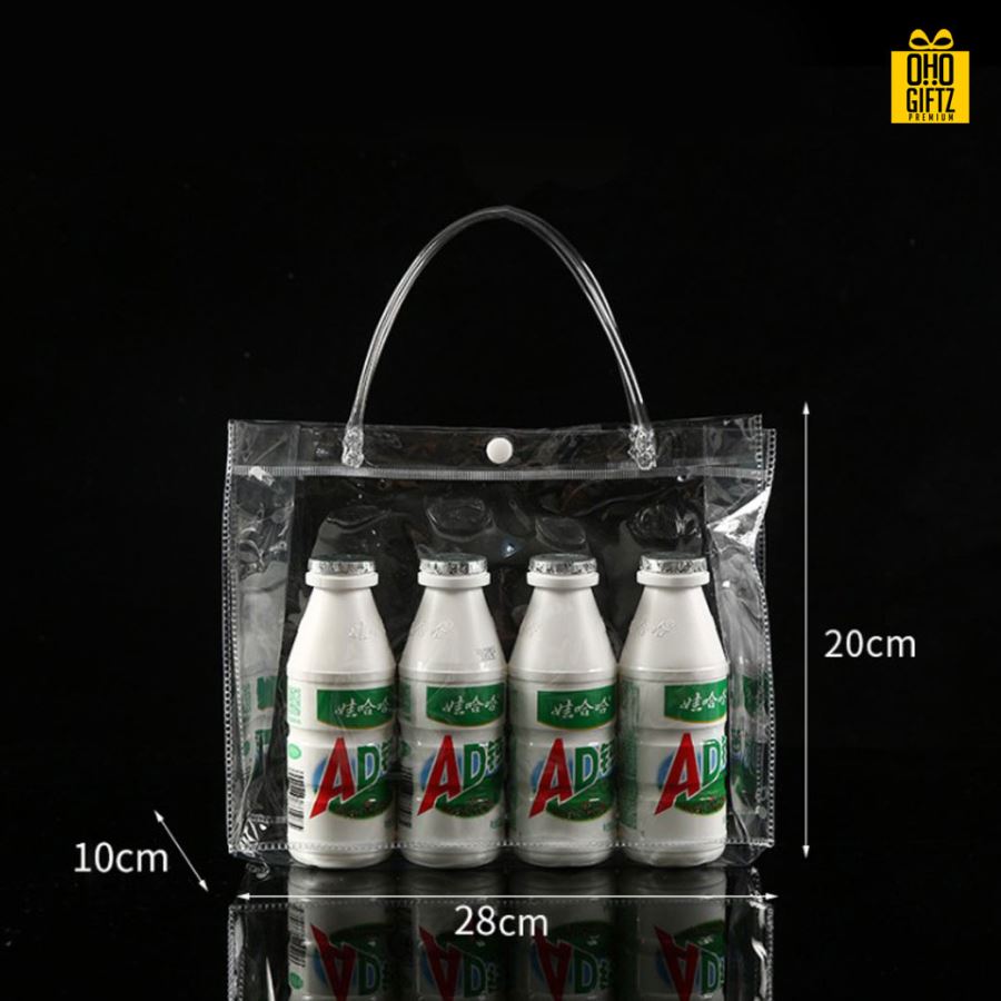 กระเป๋าใส PVC สกรีนโลโก้  ทำเป็นของพรีเมี่ยม