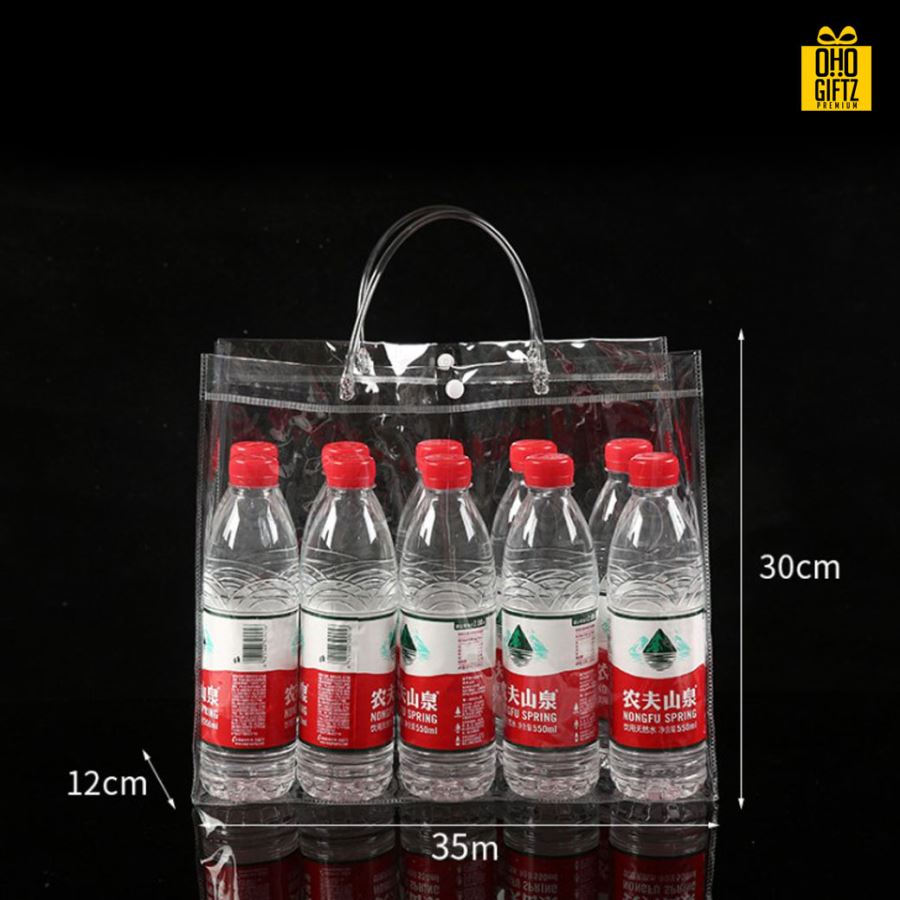 กระเป๋าใส PVC สกรีนโลโก้  ทำเป็นของพรีเมี่ยม