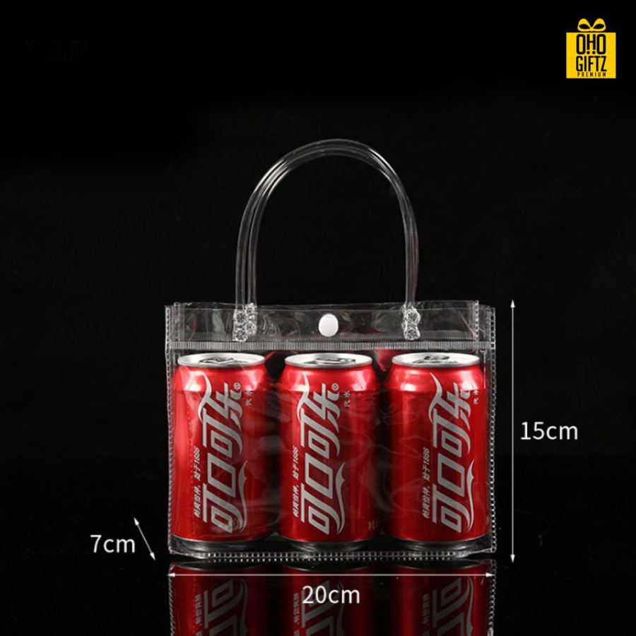 กระเป๋าใส PVC สกรีนโลโก้  ทำเป็นของพรีเมี่ยม