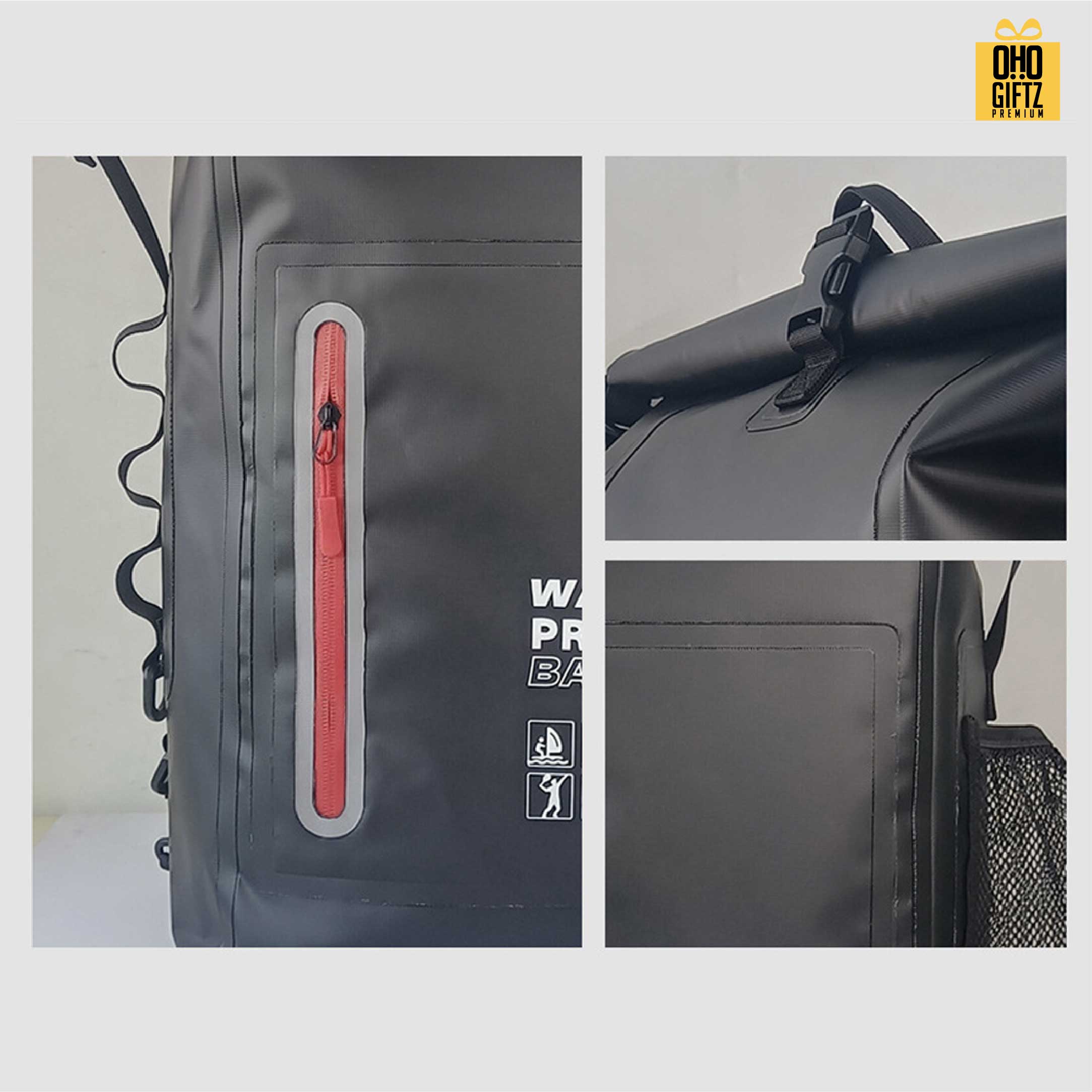 กระเป๋าเป้กันน้ำ Dry Bag Backpack สกรีนโลโก้ ทำเป็นของพรีเมี่ยม