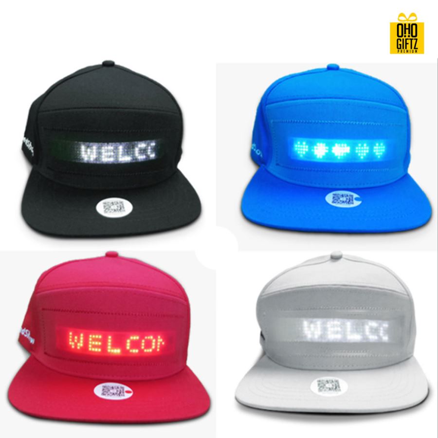 หมวกบลูทูธ LED  สกรีนโลโก้ ทำเป็นของพรีเมี่ยม ของที่ระลึกได้