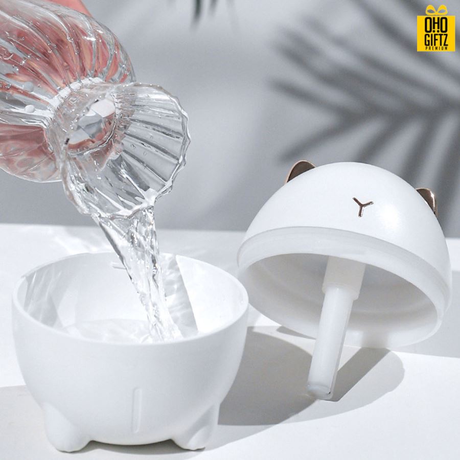 เครื่องทำความชื้นรูปแมวเหมียว สกรีนโลโก้ ทำเป็นของพรีเมี่ยม