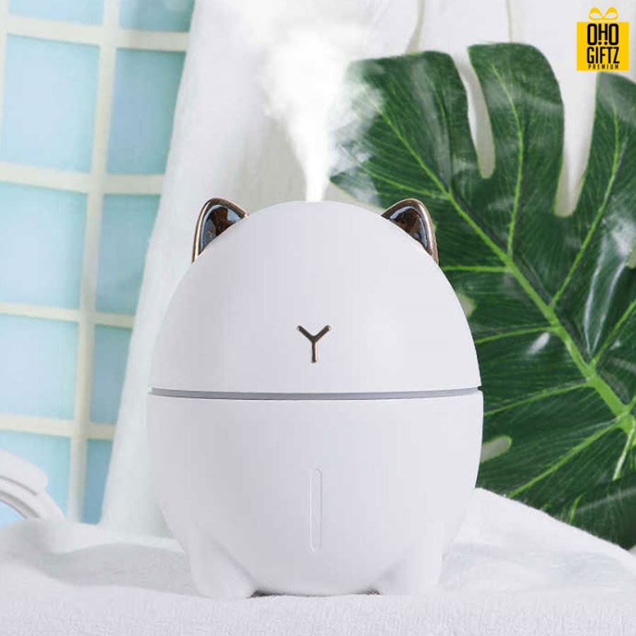 เครื่องทำความชื้นรูปแมวเหมียว สกรีนโลโก้ ทำเป็นของพรีเมี่ยม