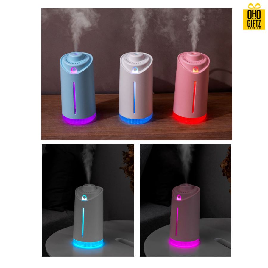 เครื่องทำความชื้นทรงสูงสีพาสเทล สกรีนโลโก้ ทำเป็นของพรีเมี่ยม