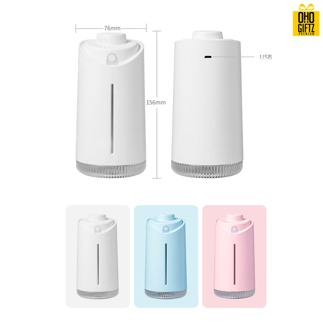 เครื่องทำความชื้นทรงสูงสีพาสเทล สกรีนโลโก้ ทำเป็นของพรีเมี่ยม