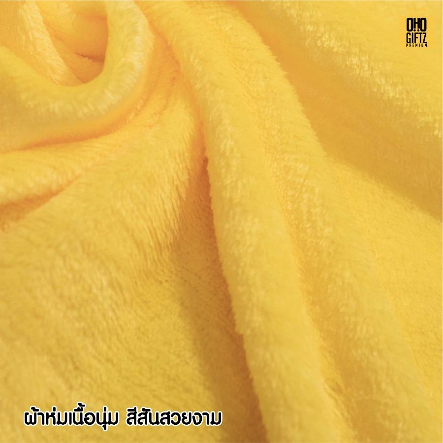 ตุ๊กตาหมอนผ้าห่มพร้อมหูหิ้ว สกรีนโลโก้ ติดลาเบล ทำเป็นของพรีเมี่ยมได้