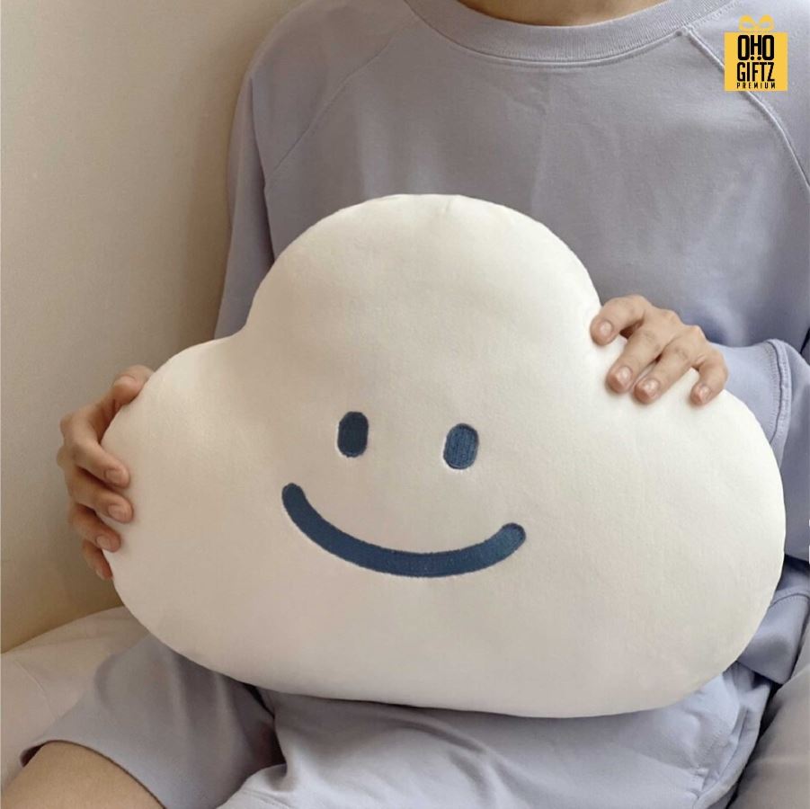 หมอนอิงก้อนเมฆ สกรีนโลโก้ ทำเป็นของพรีเมี่ยมได้ 