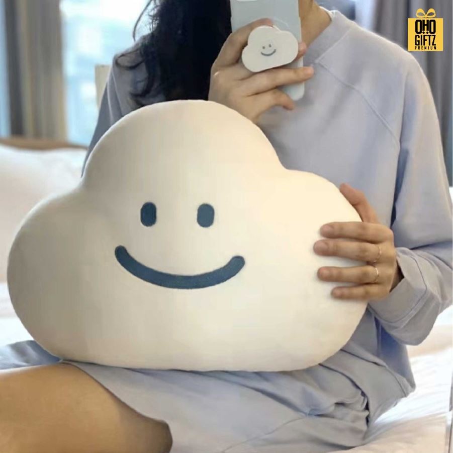 หมอนอิงก้อนเมฆ สกรีนโลโก้ ทำเป็นของพรีเมี่ยมได้ 