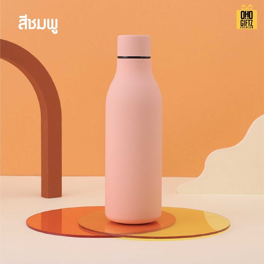 ขวดสแตนเลสเก็บอุณหภูมิ สกรีนโลโก้ ทำเป็นของพรีเมี่ยมได้