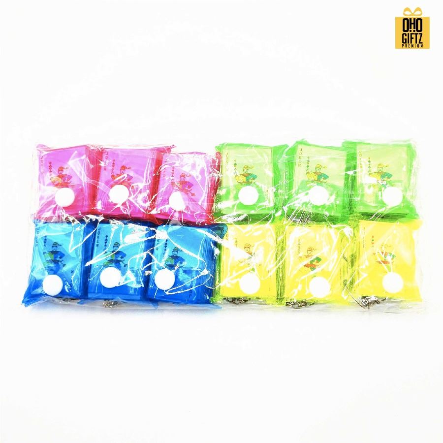 พวงกุญแจไพ่จิ๋ว สกรีนโลโก้ ทำเป็นของพรีเมี่ยม ของชำร่วยได้