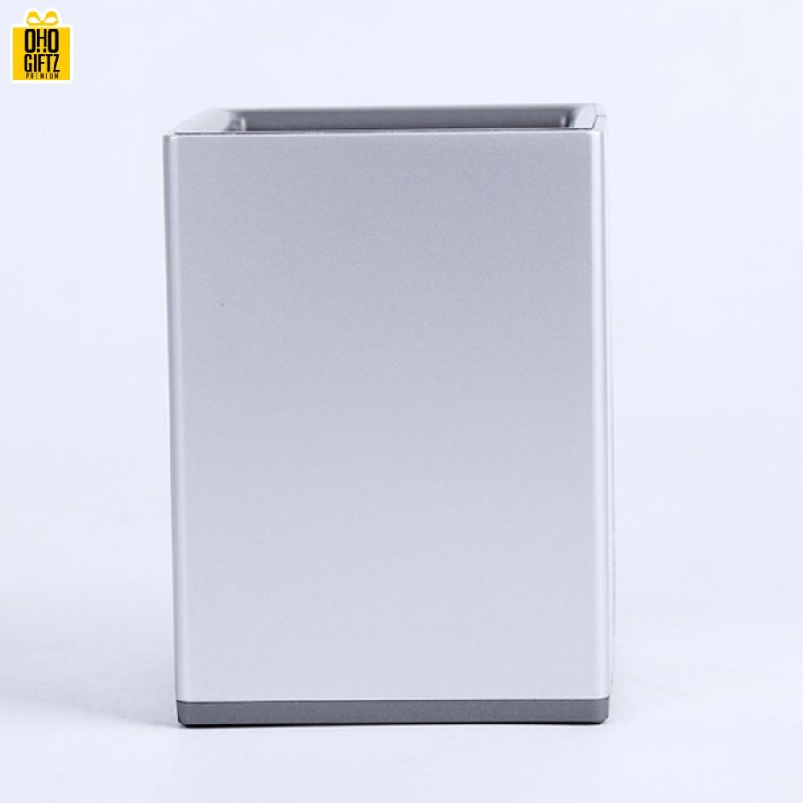 นาฬิกาพร้อมที่ใส่ปากกา ทรงเหลี่ยม สกรีนโลโก้ ทำเป็นของพรีเมี่ยมได้