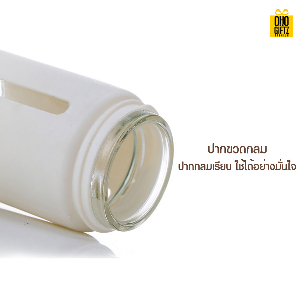 กระบอกแก้วน้ำ สกรีนชื่อ สกรีนโลโก้ ทำเป็นของพรีเมี่ยมได้