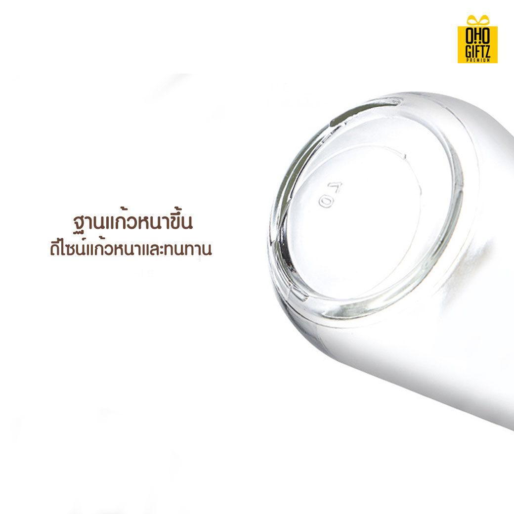 กระบอกแก้วน้ำ สกรีนชื่อ สกรีนโลโก้ ทำเป็นของพรีเมี่ยมได้