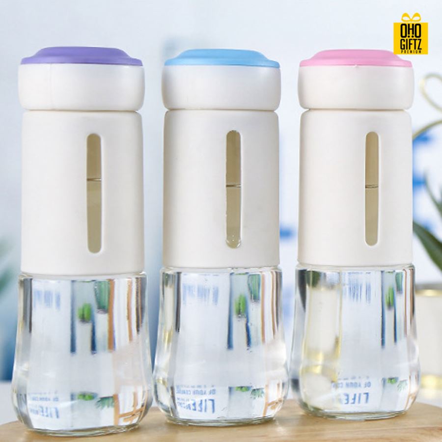 กระบอกแก้วน้ำ สกรีนชื่อ สกรีนโลโก้ ทำเป็นของพรีเมี่ยมได้