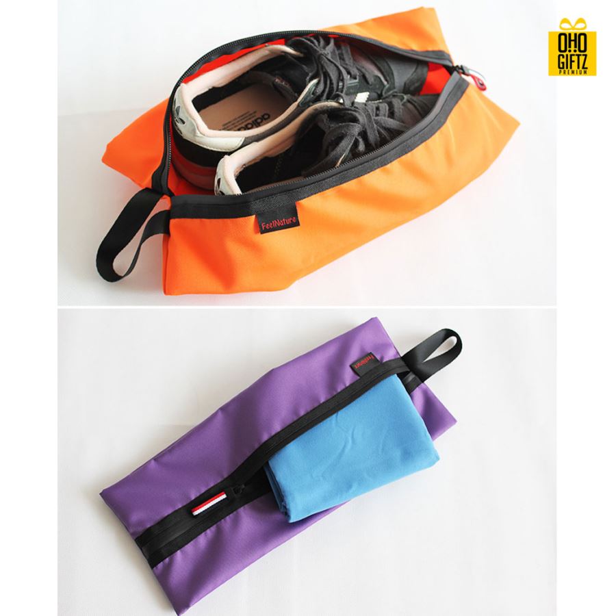 กระเป๋าใส่รองเท้าเดินทาง สกรีนโลโก้  ทำเป็นของพรีเมี่ยมได้