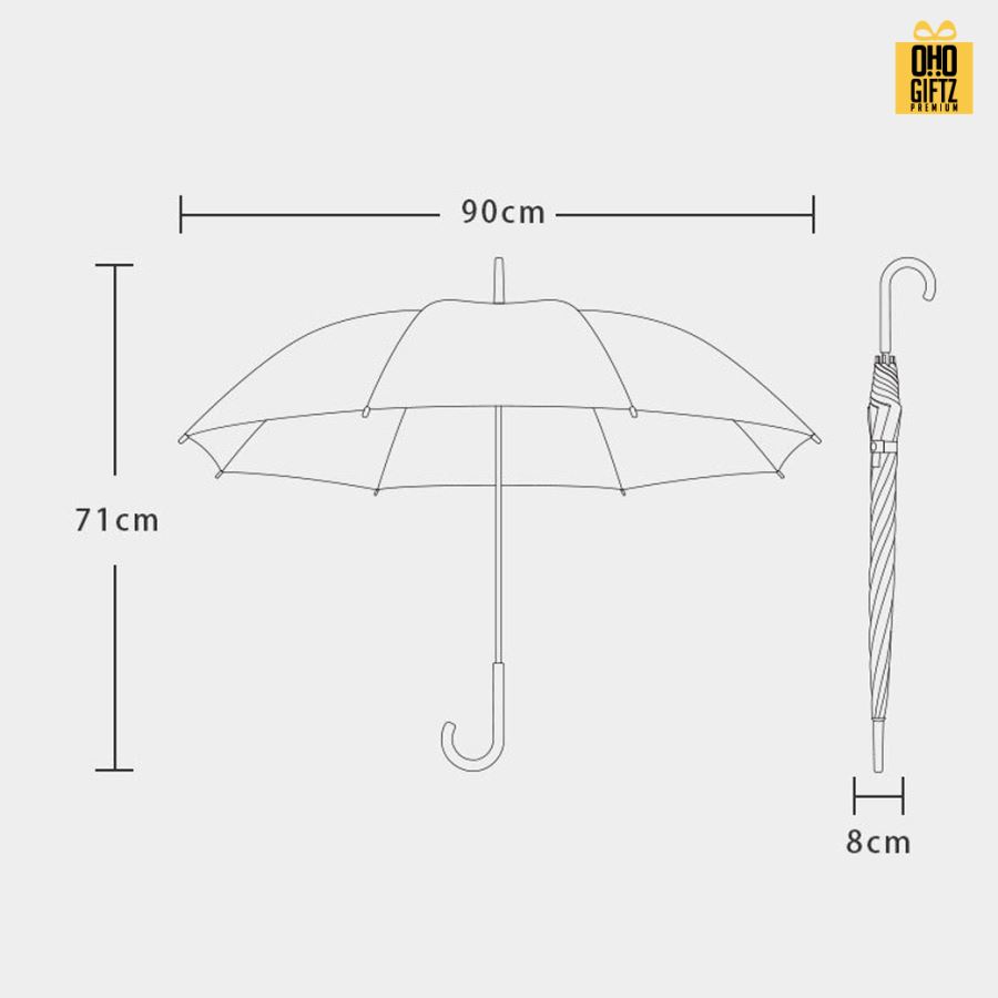 ร่มใสสีสวยสไตล์ญี่ปุ่น สกรีนโลโก้ ทำเป็นสินค้าพรีเมี่ยมได้ 
