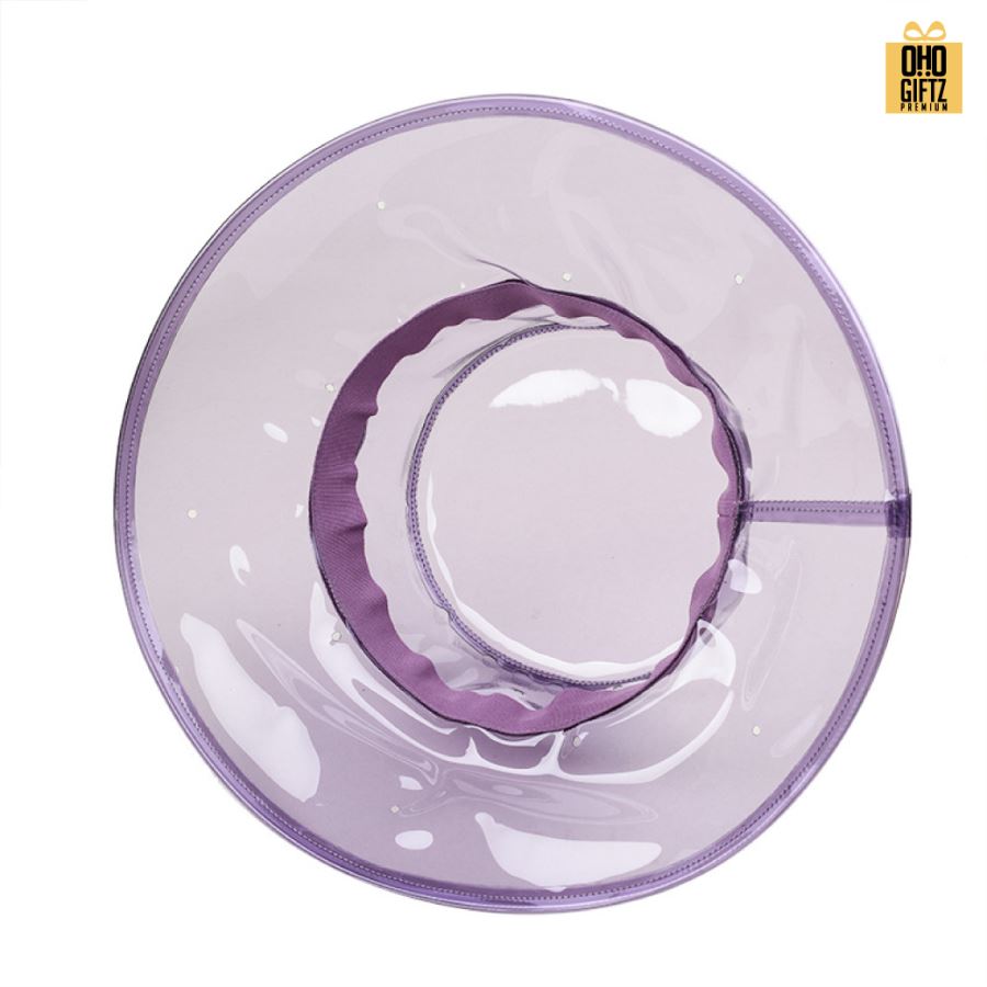 หมวก Bucket PVC ใสกันน้ำ สกรีนโลโก้ ทำเป็นของพรีเมี่ยม ของที่ระลึกได้