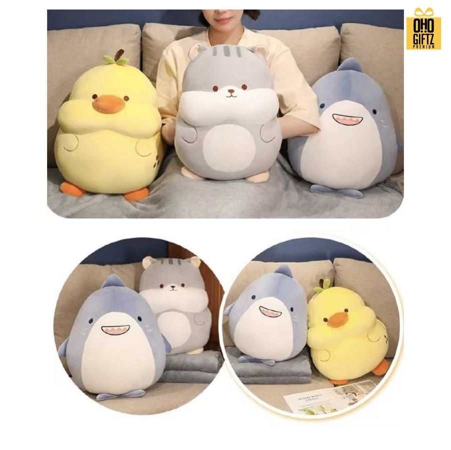 ตุ๊กตาหมอนผ้าห่ม รับผลิตดีไซน์ตามต้องการ สกรีนโลโก้  ติดลาเบล ทำเป็นของพรีเมี่ยมได้