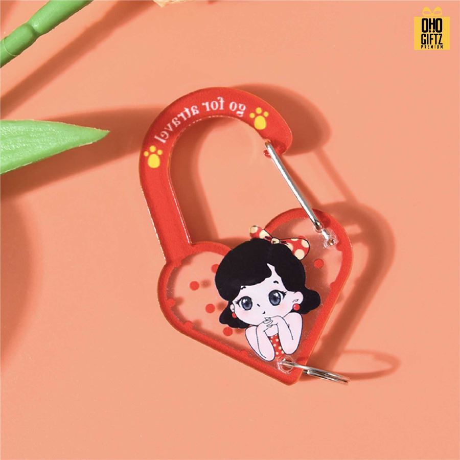 พวงกุญแจอะคริลิคแบบห่วง ผลิตได้ตามดีไซน์ ไม่จำกัดสี สกรีนโลโก้ ทำเป็นของพรีเมี่ยม ของชำร่วยได้