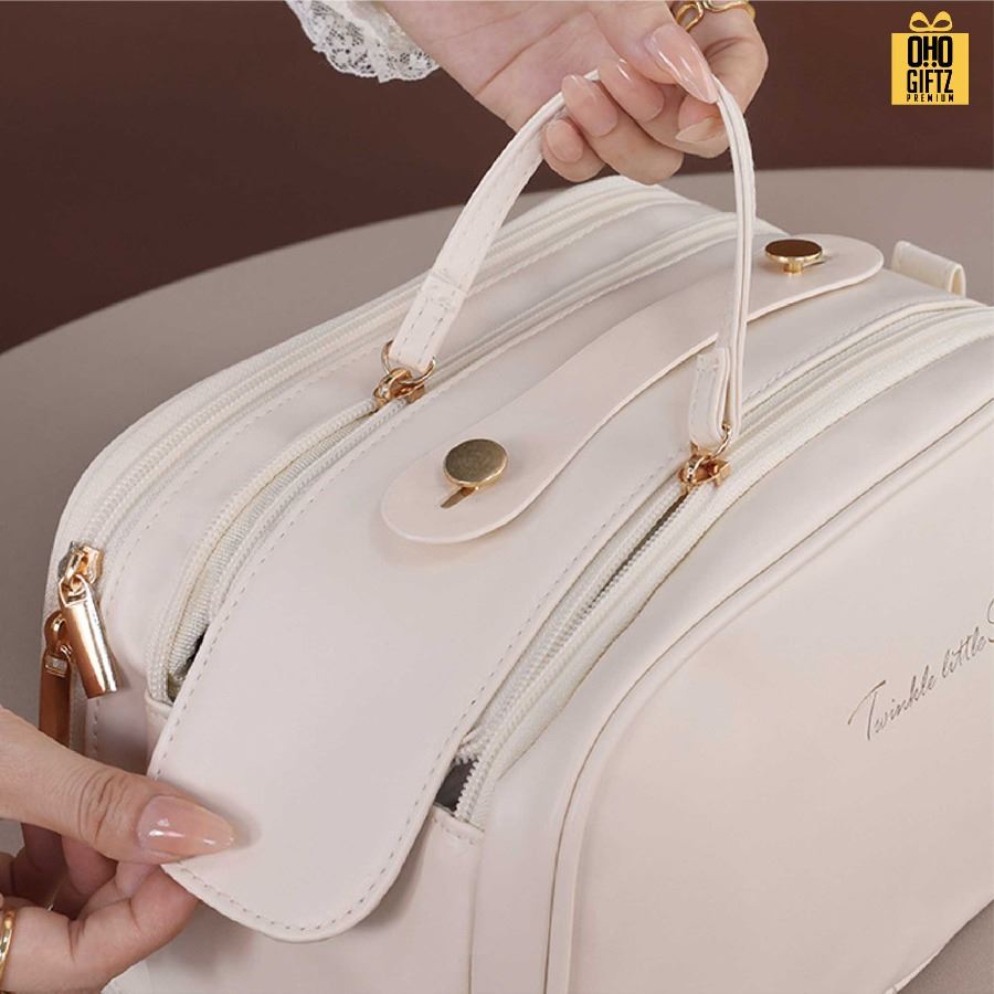 กระเป๋าเครื่องสำอาง Full options สกรีนโลโก้ ทำเป็นของพรีเมี่ยมได้