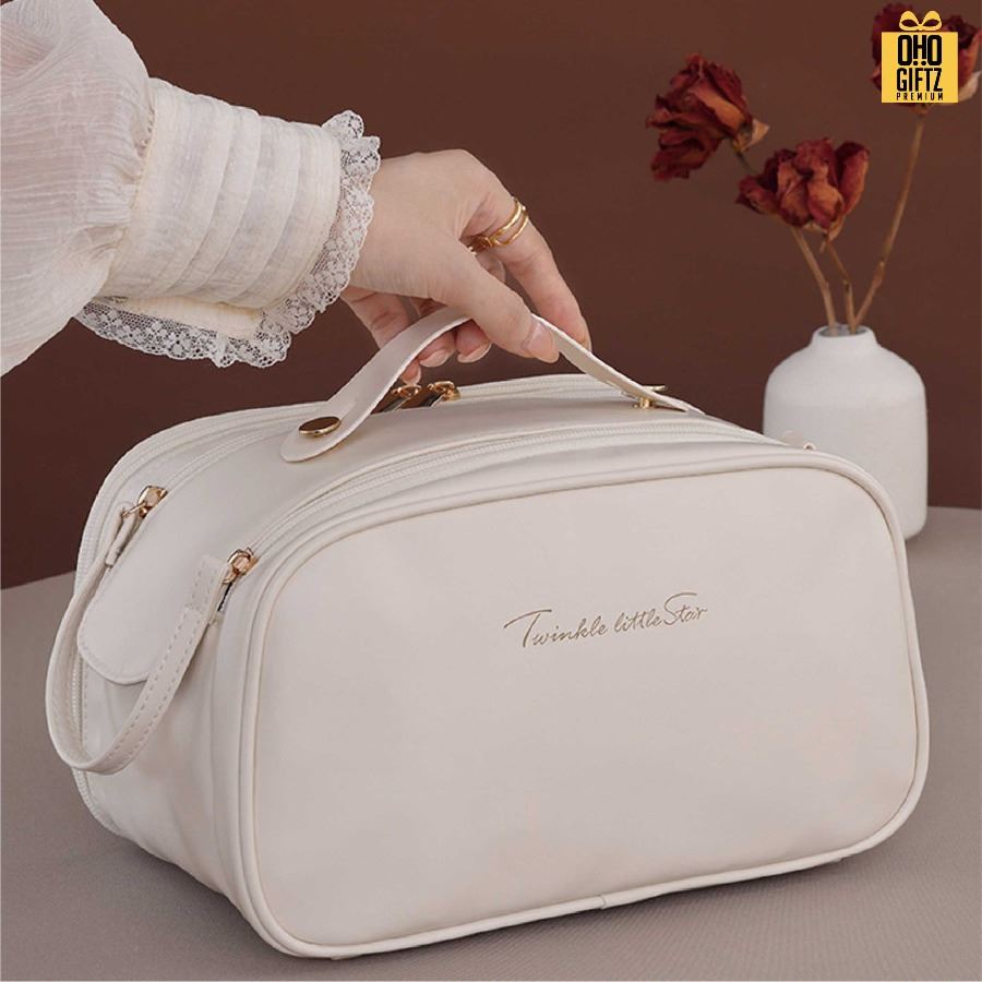 กระเป๋าเครื่องสำอาง Full options สกรีนโลโก้ ทำเป็นของพรีเมี่ยมได้