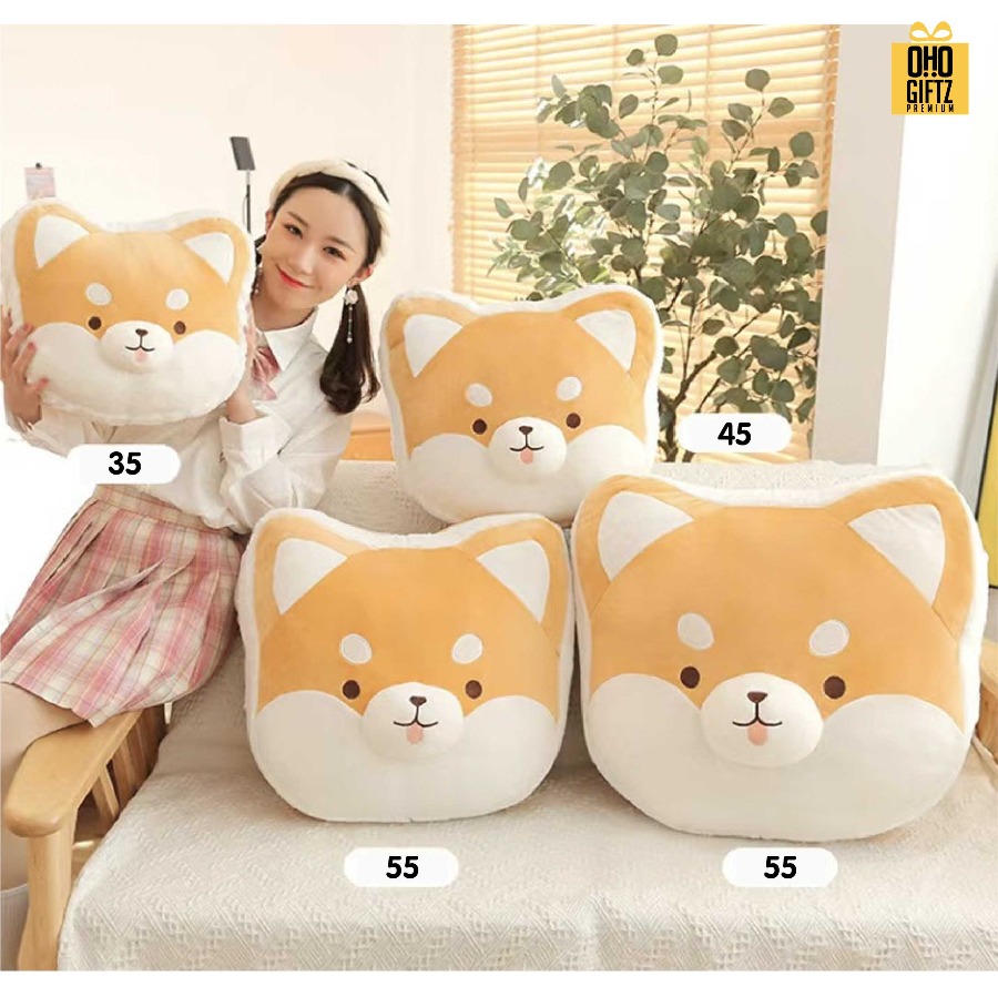 หมอนตุ๊กตาหมาชิบะ สกรีนโลโก้ ทำเป็นของพรีเมี่ยมได้ 