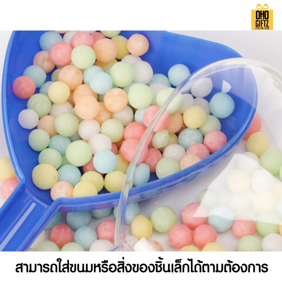กล่องหัวใจพลาสติก ใส่ขนม สกรีนโลโก้ ทำเป็นของพรีเมี่ยมได้