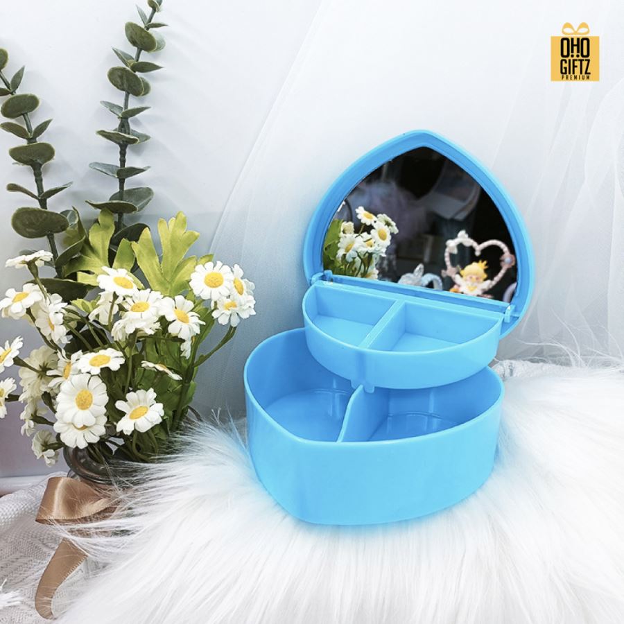 กล่องใส่เครื่องประดับรูปหัวใจ สกรีนชื่อ สกรีนโลโก้ ทำเป็นของพรีเมี่ยมได้