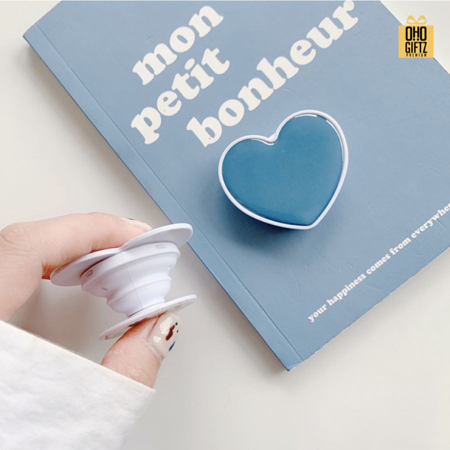 Griptok รูปหัวใจ สกรีนโลโก้ ทำเป็นของพรีเมี่ยมได้