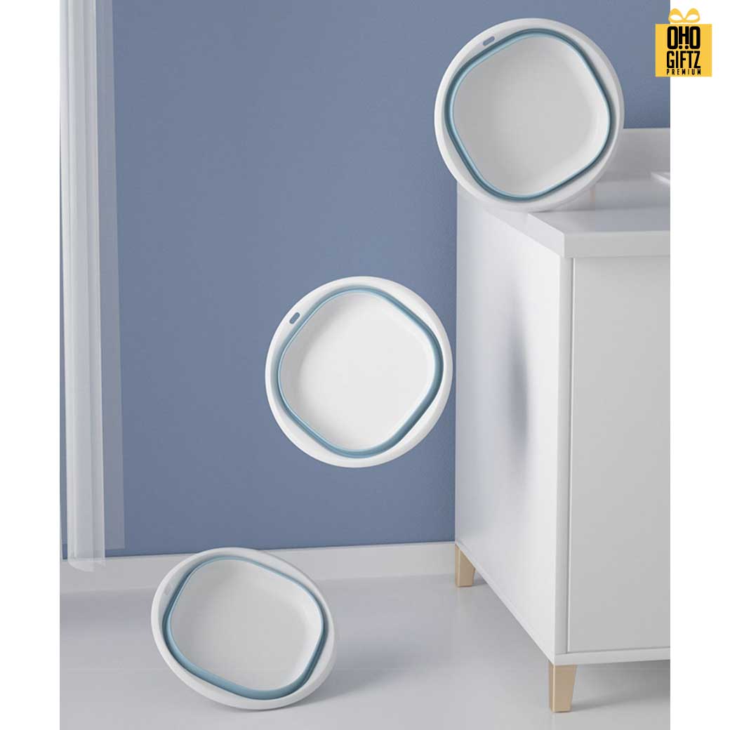 กะละมังพลาสติคพับได้ สกรีนโลโก้ ทำเป็นของพรีเมี่ยมได้