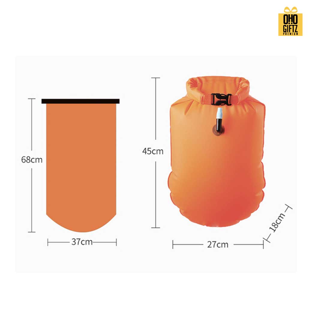 ถุงลมนิรภัยป้องกันจมน้ำ สกรีนโลโก้ ทำเป็นของพรีเมี่ยม ของชำร่วยได้ 
