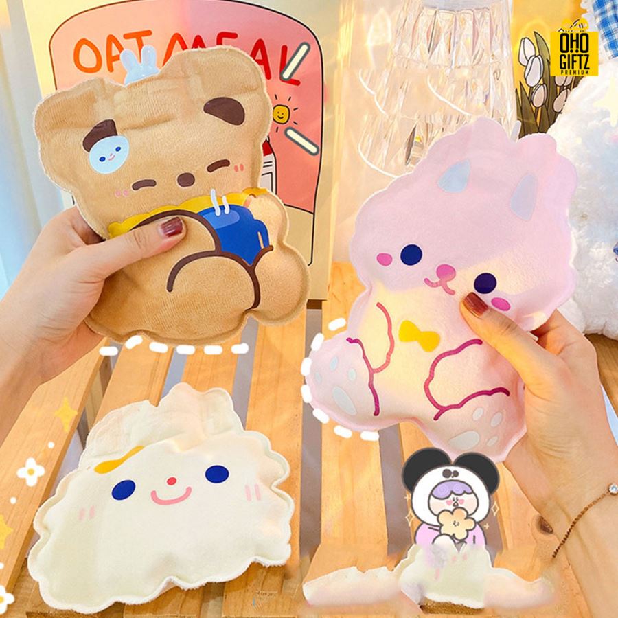 กระเป๋าน้ำร้อนตุ๊กตา สกรีนโลโก้  ทำเป็นของพรีเมี่ยม