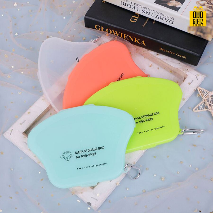 กล่องเก็บหน้ากากอนามัย สกรีนชื่อ  สกรีนโลโก้ ทำเป็นของพรีเมี่ยมได้ 