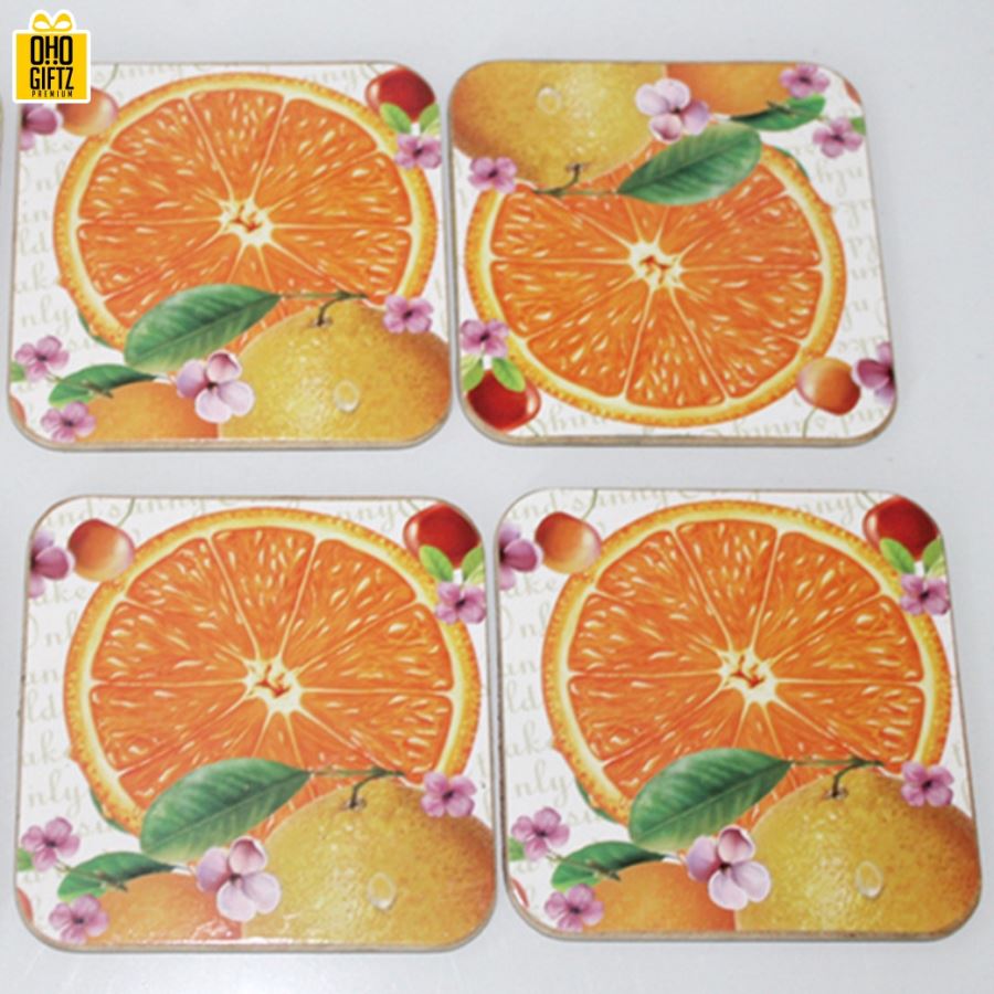 ที่รองแก้วไม้ก๊อกทรงเหลี่ยม สกรีนชื่อ, โลโก้, พิมพ์ภาพได้ ขั้นต่ำ 1,000 ชิ้น