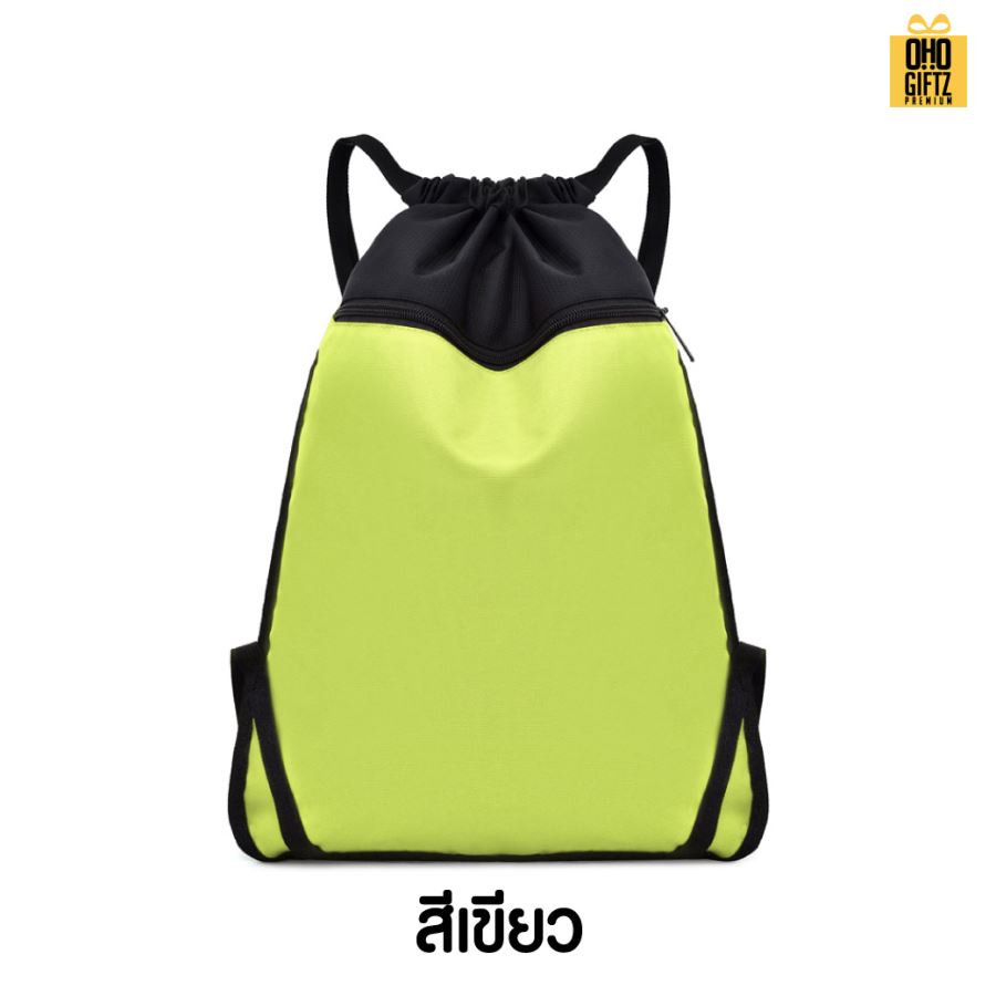 กระเป๋าสะพายหลัง ผ้า oxford สกรีนโลโก้ ทำเป็นของพรีเมี่ยมได้