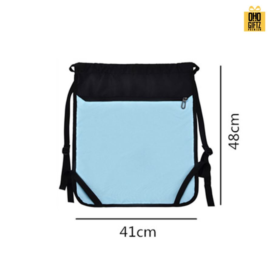 กระเป๋าสะพายหลัง ผ้า oxford สกรีนโลโก้ ทำเป็นของพรีเมี่ยมได้