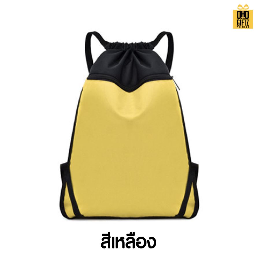 กระเป๋าสะพายหลัง ผ้า oxford สกรีนโลโก้ ทำเป็นของพรีเมี่ยมได้