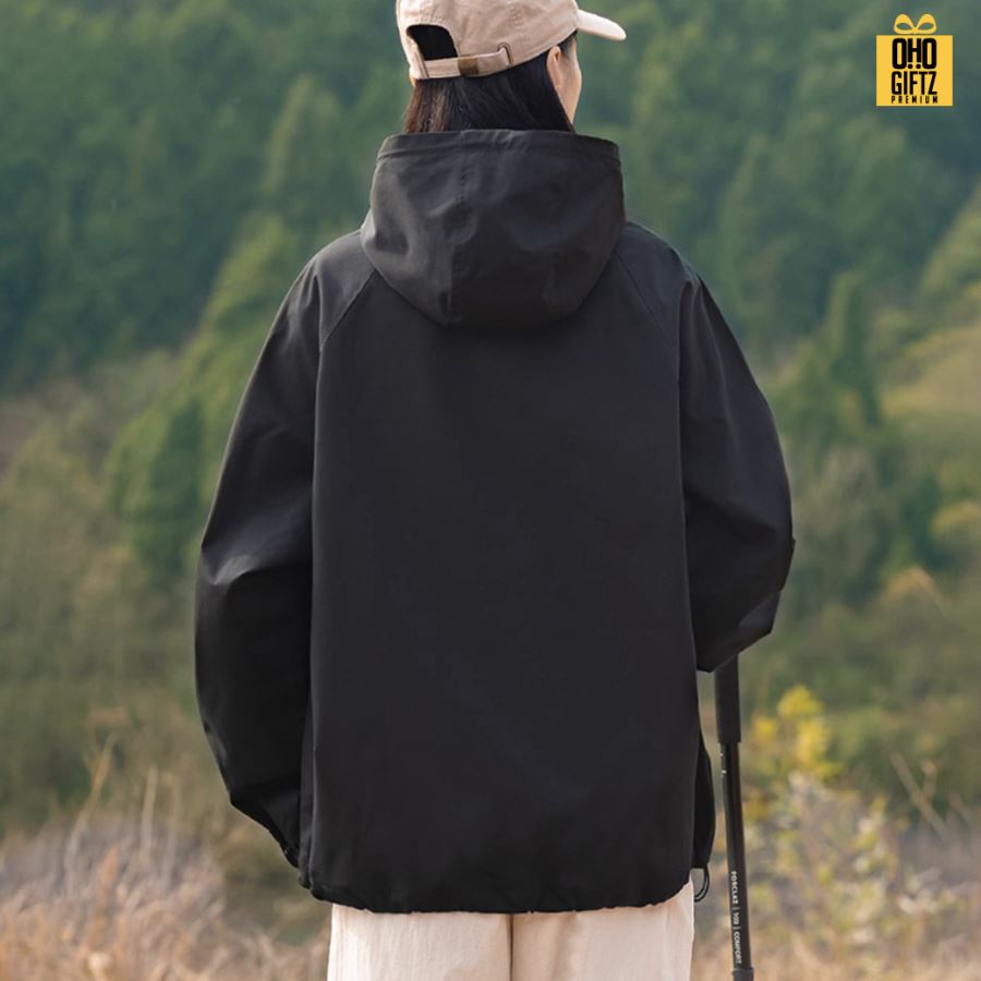 เสื้อแจ็คเก็ตเดินป่าปีนภูเขากันน้ำกันลม สกรีนโลโก้ ทำเป็นของพรีเมี่ยมได้