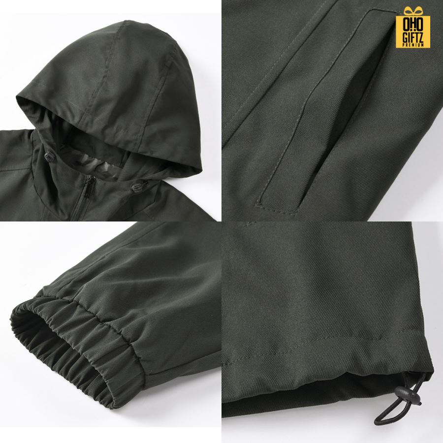 เสื้อแจ็คเก็ตเดินป่าปีนภูเขากันน้ำกันลม สกรีนโลโก้ ทำเป็นของพรีเมี่ยมได้