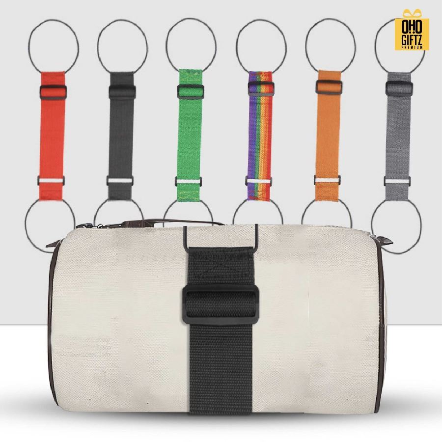 สายรัดกระเป๋าเสริมเดินทาง สกรีนโลโก้ ทำเป็นของพรีเมี่ยมได้