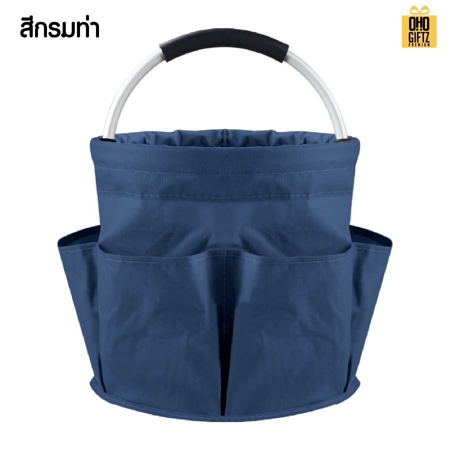 ตะกร้าผ้าเก็บของพับได้ สกรีนโลโก้ ทำเป็นของพรีเมี่ยมได้