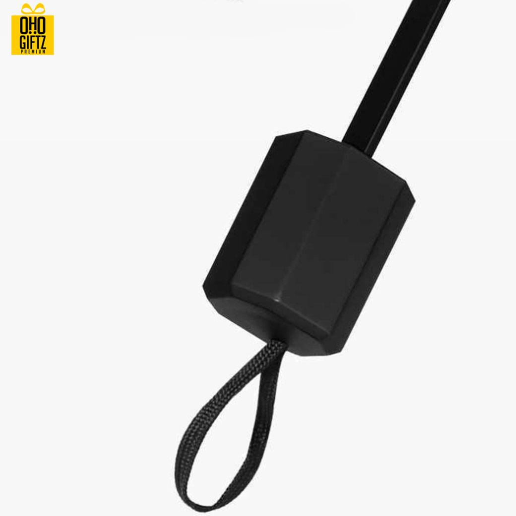 ร่มพับสามตอนด้ามจับทรงเหลี่ยม สกรีนโลโก้ ทำเป็นสินค้าพรีเมี่ยม ของชำร่วย ของที่ระลึก