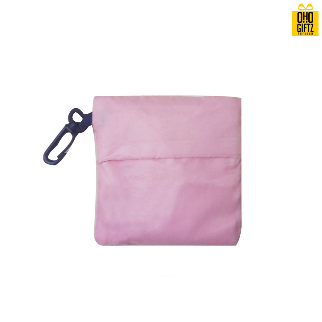 กระเป๋าพับได้สีพาสเทล สกรีนโลโก้ ทำเป็นของพรีเมี่ยม ของที่ระลึก