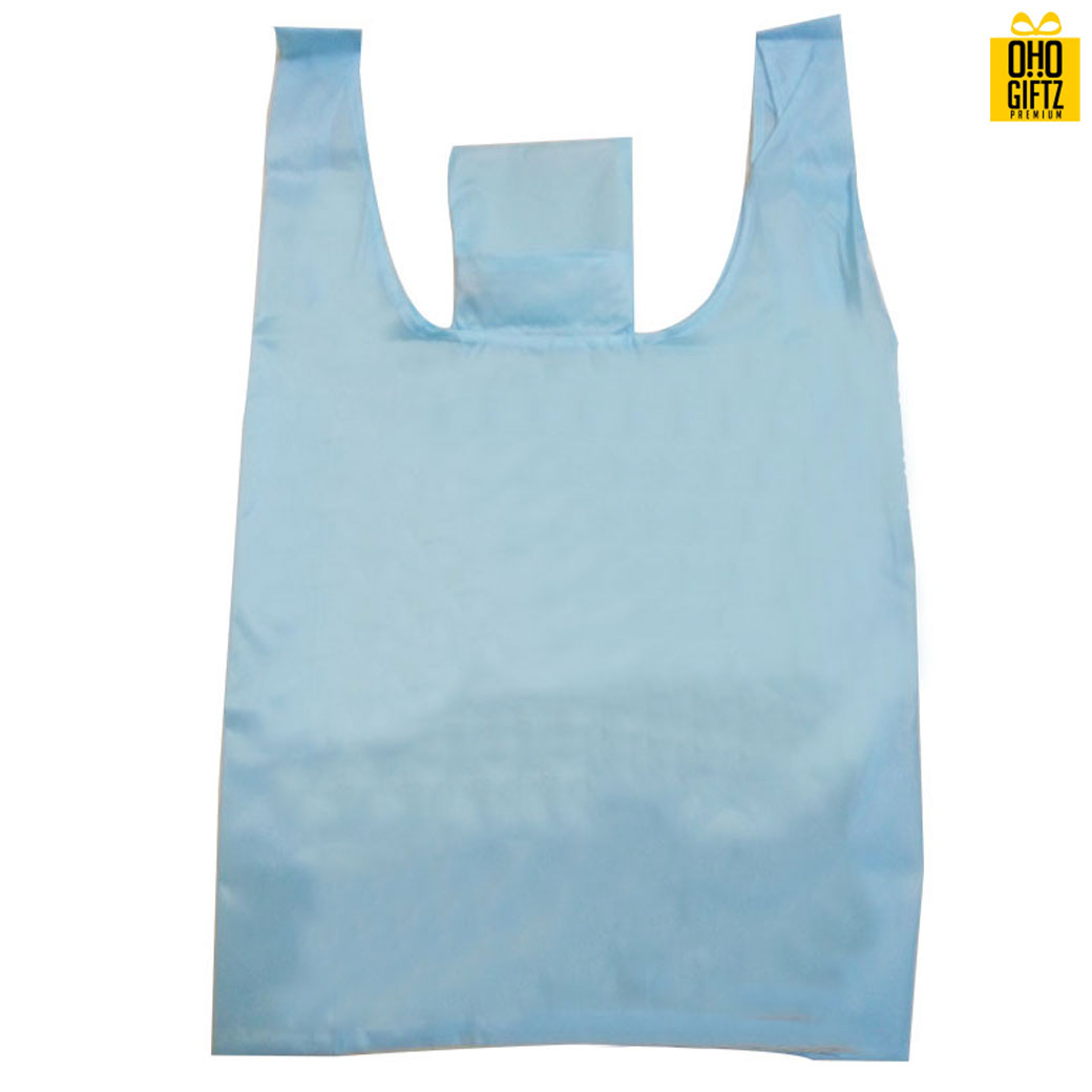 กระเป๋าพับได้สีพาสเทล สกรีนโลโก้ ทำเป็นของพรีเมี่ยม ของที่ระลึก