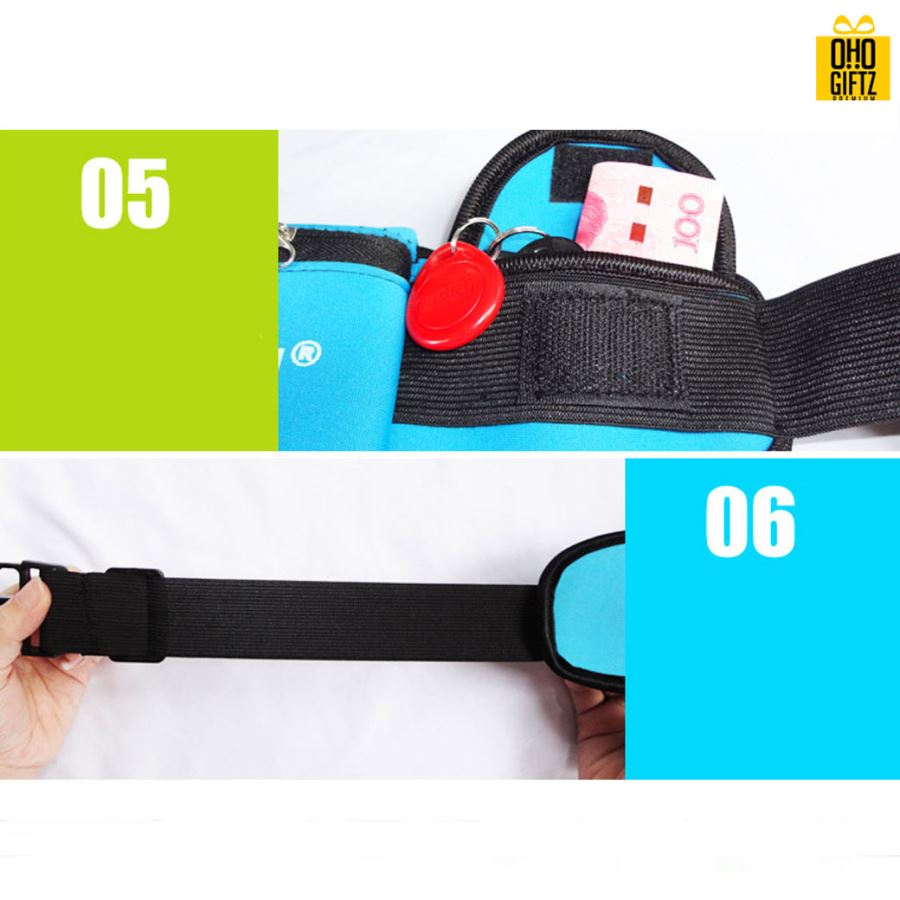 กระเป๋าคาดเอวยืดหยุ่น สกรีนชื่อ สกรีนโลโก้ได้