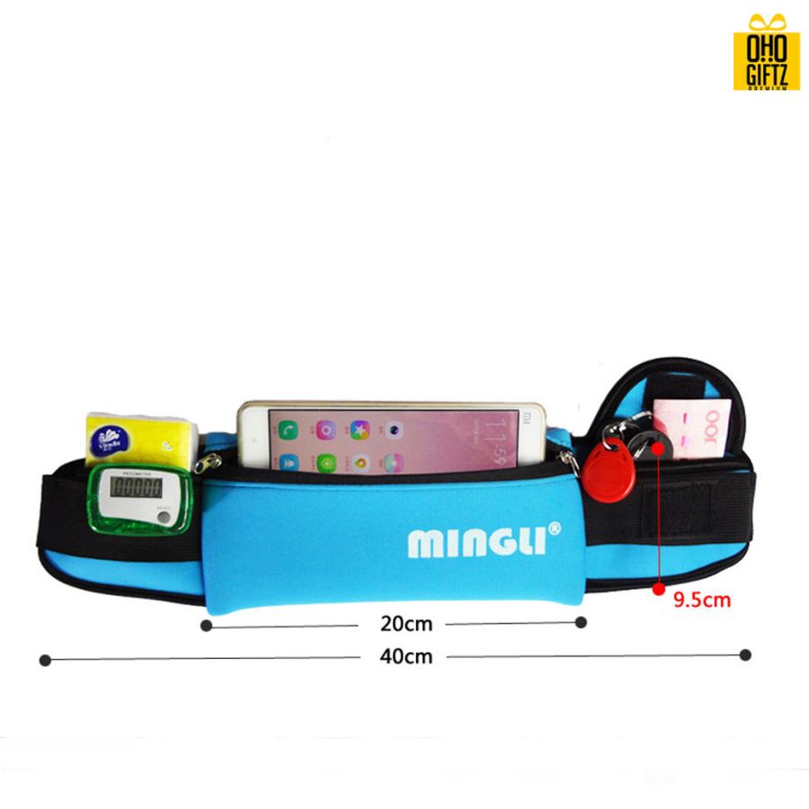 กระเป๋าคาดเอวยืดหยุ่น สกรีนชื่อ สกรีนโลโก้ได้