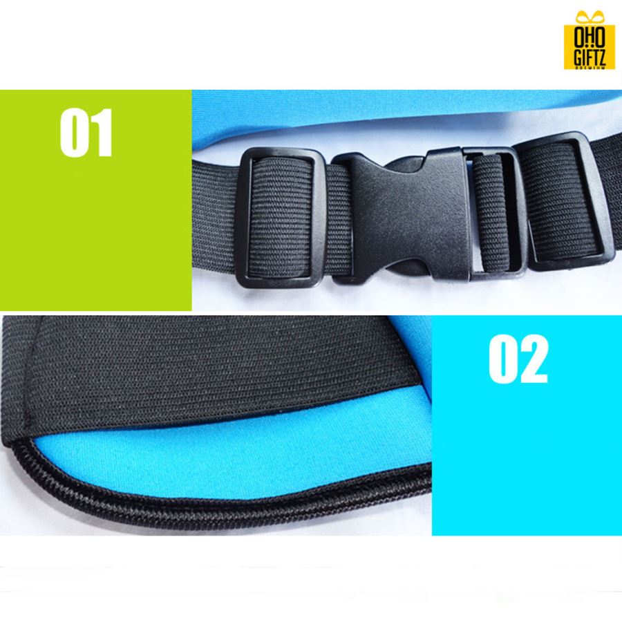 กระเป๋าคาดเอวยืดหยุ่น สกรีนชื่อ สกรีนโลโก้ได้