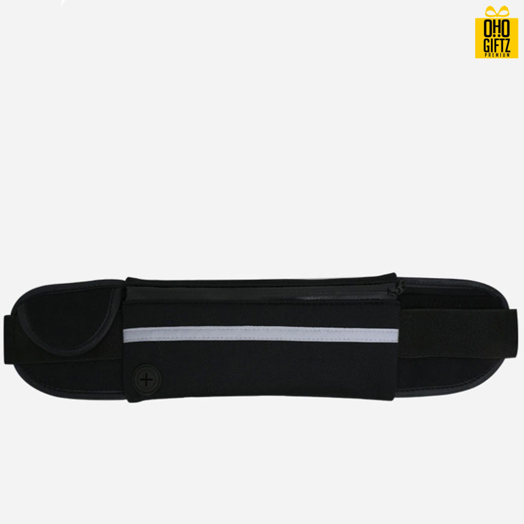 กระเป๋าคาดเอวสีสะท้อนแสง สกรีนชื่อ สกรีนโลโก้ได้