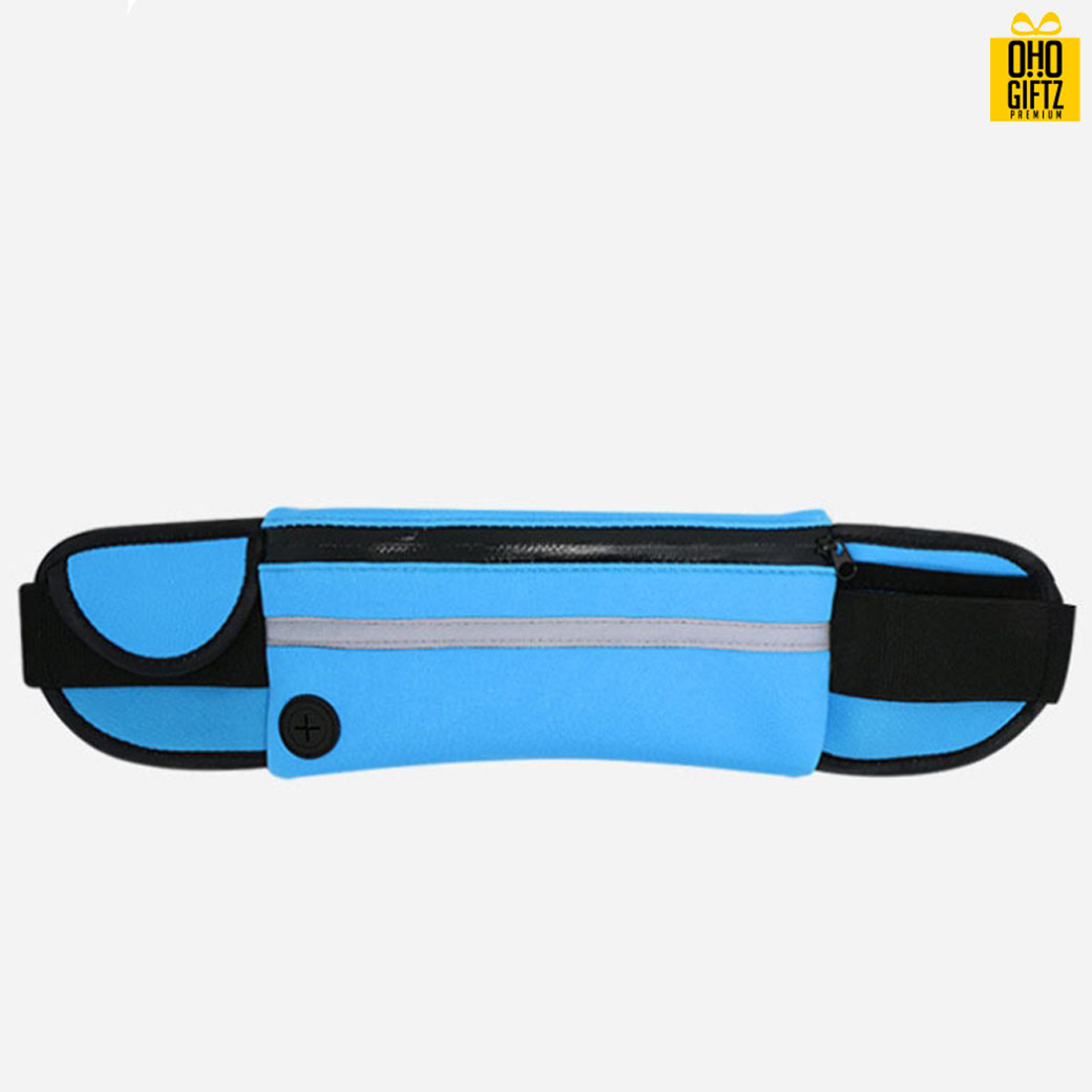 กระเป๋าคาดเอวสีสะท้อนแสง สกรีนชื่อ สกรีนโลโก้ได้